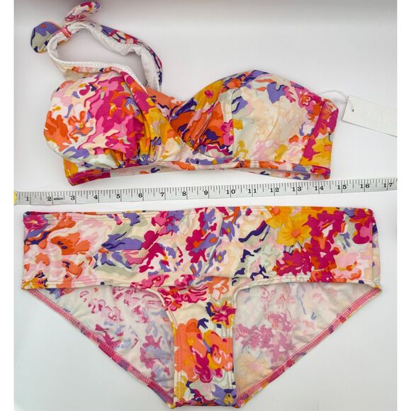 NWT Zimmermann Chelsea Tarzan One Shoulder Floral Bikini - Top 6 Bottoms 10 - Picture 12 of 12